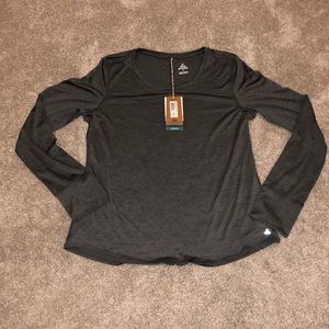 NWT prAna Long Sleeve Shirt Grey